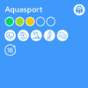 Symbolen die te maken hebben met Aquasport in het Lentebad in Zevenaar